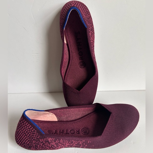 Rothy’s The Flat Retired Fig python Pink Purple ombré slip on round toe size 6.5 - Picture 3 of 12